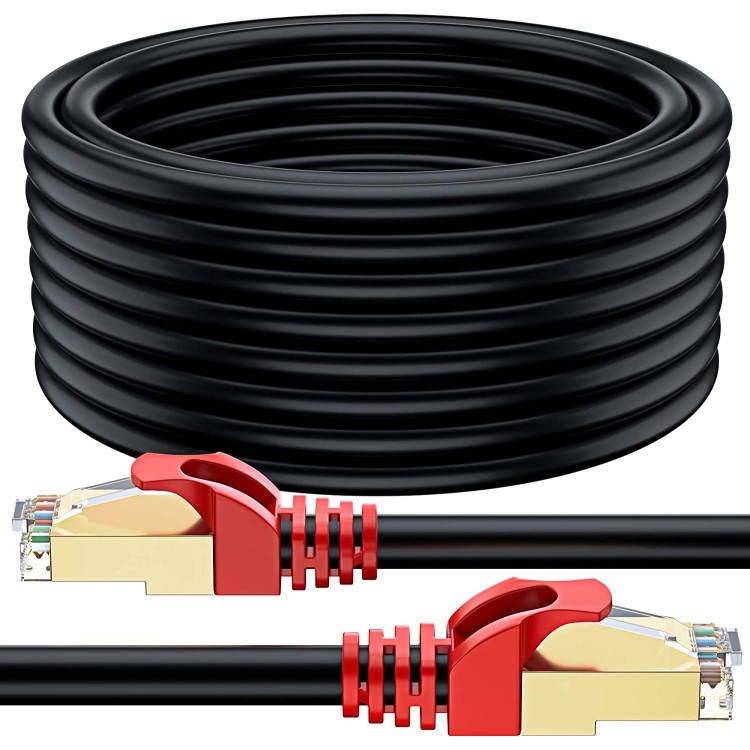 Câble RJ45 CAT7 traité anti UV et étanche convient pour les installations extérieures ou soumises à contraintes, de type