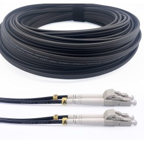 Câble fibre optique multimode Duplex 250/125um en acier blindé convient pour les installations extérieurs et intérieur. 