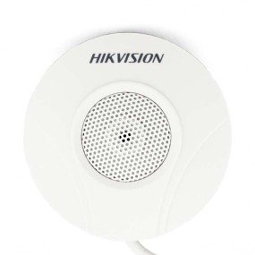 Microphone pour caméra IP équipée d'une connexion audio Ce micro Hikvision se connecte sur certains modèles de caméras I