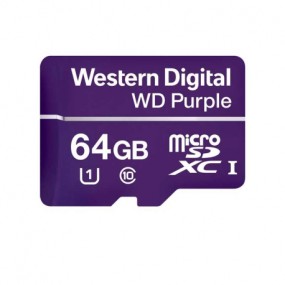 Carte MicroSD WD Purple 64Go Carte est conçue pour une résistance maximale : Son fonctionnement est garanti en toutes sa