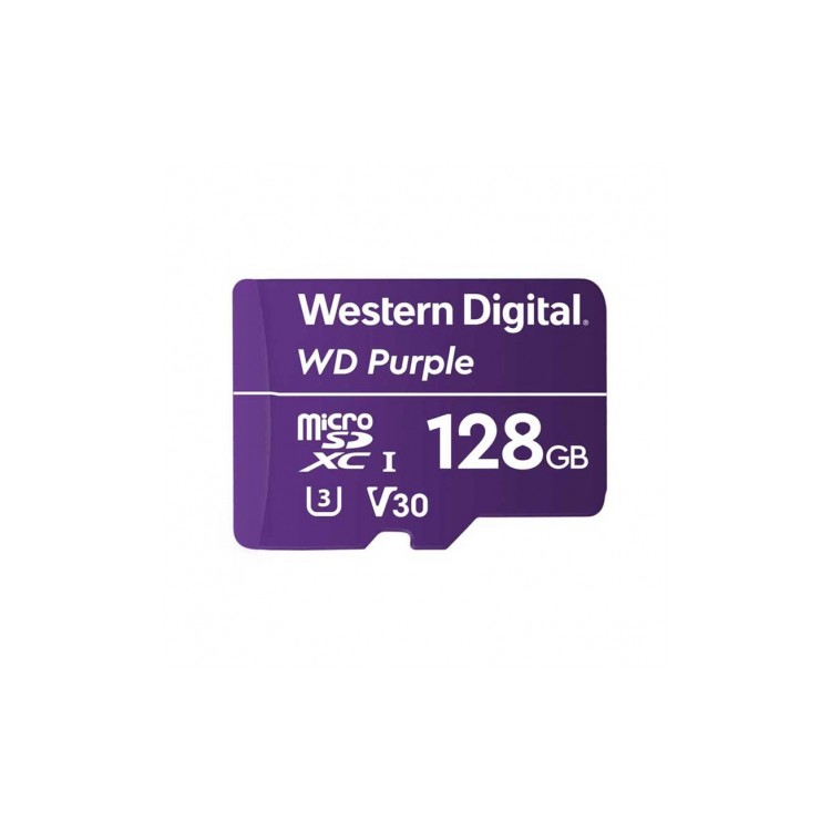 Carte MicroSD WD Purple 128Go Carte est conçue pour une résistance maximale : Son fonctionnement est garanti en toutes s