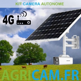Caméra 4K  solaire sur batterie avec connexion 4G, IA et vision de nuit en couleur Hikvision DS-2XS6A87G1-L/C32S80 Cette