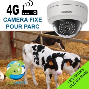 Pack de surveillance de parcs fermés réseau mobile 4G 1 an de support en ligne offert ! Ce Kit permet de surveiller à di