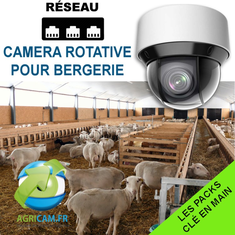 Pack de surveillance pour Bergerie pour Réseau Internet 1 an de support en ligne offert ! Ce Kit permet de surveiller à 